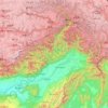 Carte topographique Arunachal Pradesh, altitude, relief