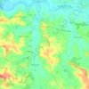 Carte topographique Castillonnès, altitude, relief