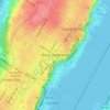 Carte topographique West New York, altitude, relief