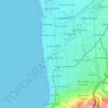 Carte topographique City of Holdfast Bay, altitude, relief