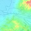Carte topographique Oued Ellil, altitude, relief