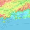 Carte topographique Região Geográfica Imediata do Rio de Janeiro, altitude, relief