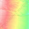 Carte topographique Greeley County, altitude, relief