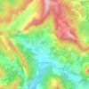 Carte topographique La Motte-Chalancon, altitude, relief