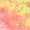 Carte topographique Census Division No. 10, altitude, relief