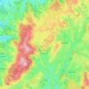 Carte topographique Martigny-le-Comte, altitude, relief