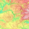 Carte topographique La Dourbie, altitude, relief
