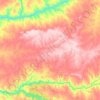 Carte topographique Monroy, altitude, relief