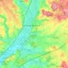 Carte topographique Cherré-Au, altitude, relief