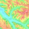 Carte topographique Castelnau-Tursan, altitude, relief