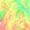 Carte topographique Alibori, altitude, relief