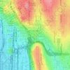 Carte topographique Little Saigon, altitude, relief