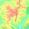 Carte topographique Huntingtown, altitude, relief