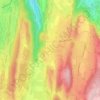 Carte topographique Bornay, altitude, relief