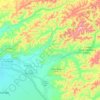 Carte topographique Chena River, altitude, relief
