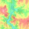 Carte topographique Town of Texas, altitude, relief