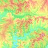 Carte topographique Yellowwood State Forest, altitude, relief