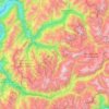 Carte topographique Massif de la Vanoise, altitude, relief