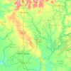 Carte topographique Thị xã Chơn Thành, altitude, relief