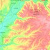 Carte topographique Chamusca, altitude, relief