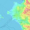 Carte topographique Élide, altitude, relief