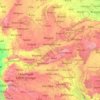 Carte topographique Narmada, altitude, relief