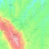 Carte topographique Sheridan County, altitude, relief