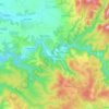 Carte topographique Sasca Montană, altitude, relief