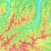 Carte topographique Oberzemming, altitude, relief