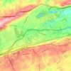 Carte topographique East Whiteland Township, altitude, relief