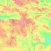 Carte topographique Malheur National Forest, altitude, relief