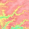 Carte topographique Région de Kaffrine, altitude, relief