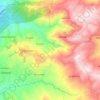 Carte topographique M'Cisna, altitude, relief
