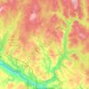 Carte topographique Saint-Andre Parish, altitude, relief