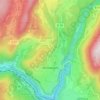 Carte topographique Montanges, altitude, relief