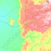 Carte topographique Sonora, altitude, relief