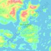 Carte topographique South Aulatsivik Island, altitude, relief