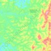 Carte topographique Santana do Tabuleiro, altitude, relief