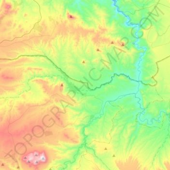 Carte topographique Dehesas de Guadix, altitude, relief