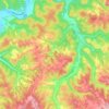 Carte topographique Coly-Saint-Amand, altitude, relief