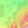Carte topographique Borba, altitude, relief