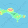 Carte topographique St. Lawrence Island, altitude, relief