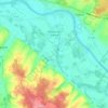 Carte topographique Parçay-sur-Vienne, altitude, relief