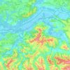 Carte topographique 64520, altitude, relief