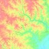 Carte topographique Sharp County, altitude, relief