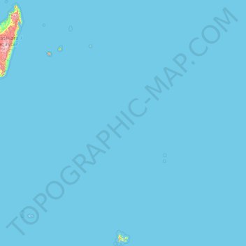 Carte topographique Französische Süd- und Antarktisgebiete, altitude, relief