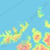 Carte topographique Finnmark, altitude, relief