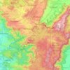 Carte topographique Peerumade, altitude, relief
