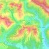 Carte topographique Păcureți, altitude, relief