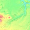 Carte topographique Arrow Creek, altitude, relief